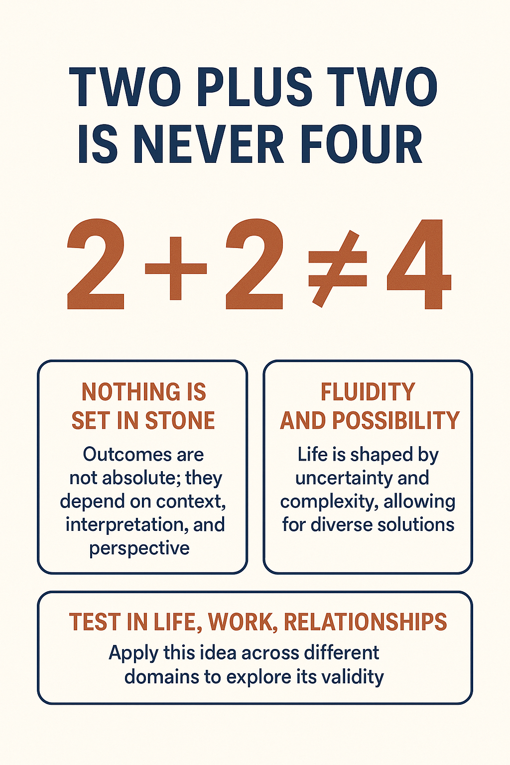 2+2 Is Never 4. And That Changes Everything